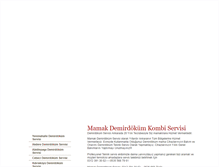 Tablet Screenshot of mamakdemirdokumservisi.com